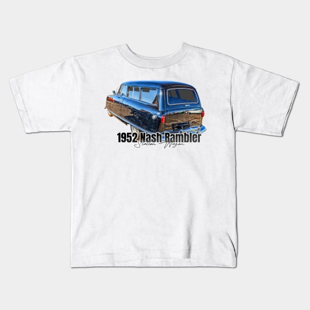 1952 Nash Rambler Station Wagon Kids T-Shirt by Gestalt Imagery